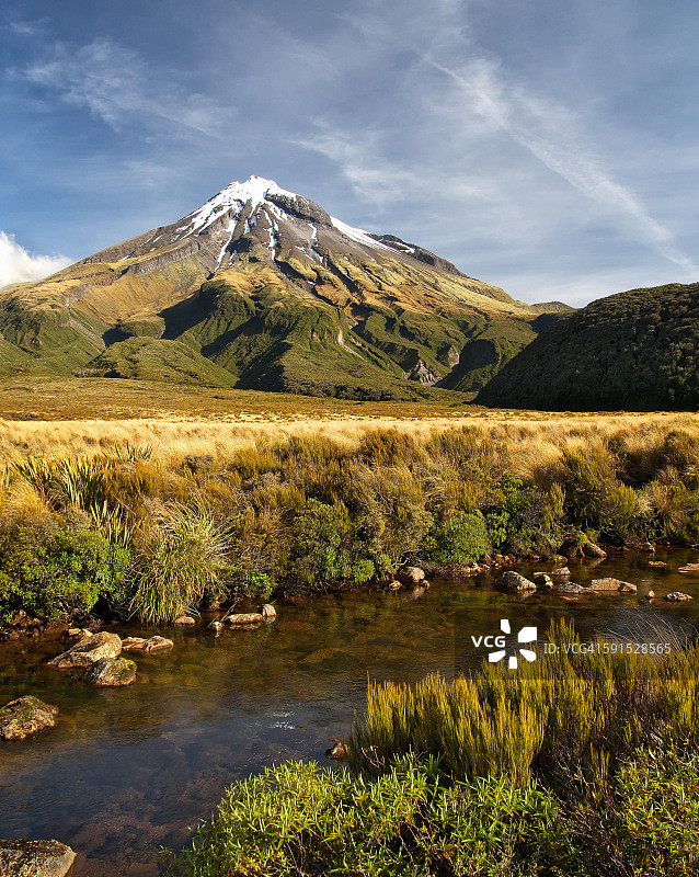 新西兰塔拉纳基山或埃格蒙特山图片素材