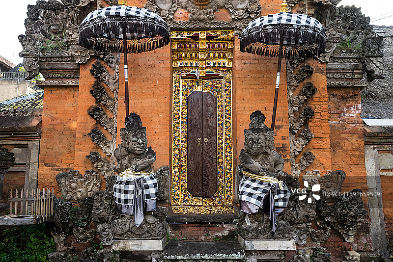 巴厘岛的门图片素材