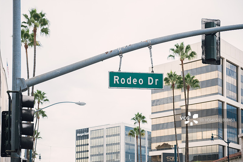 美国加利福尼亚州洛杉矶罗迪欧大道图片素材