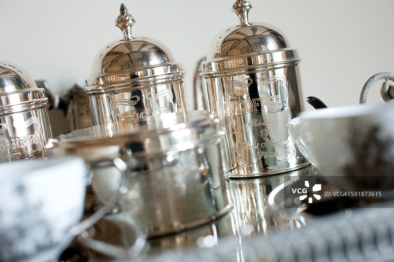 银色餐具图片素材