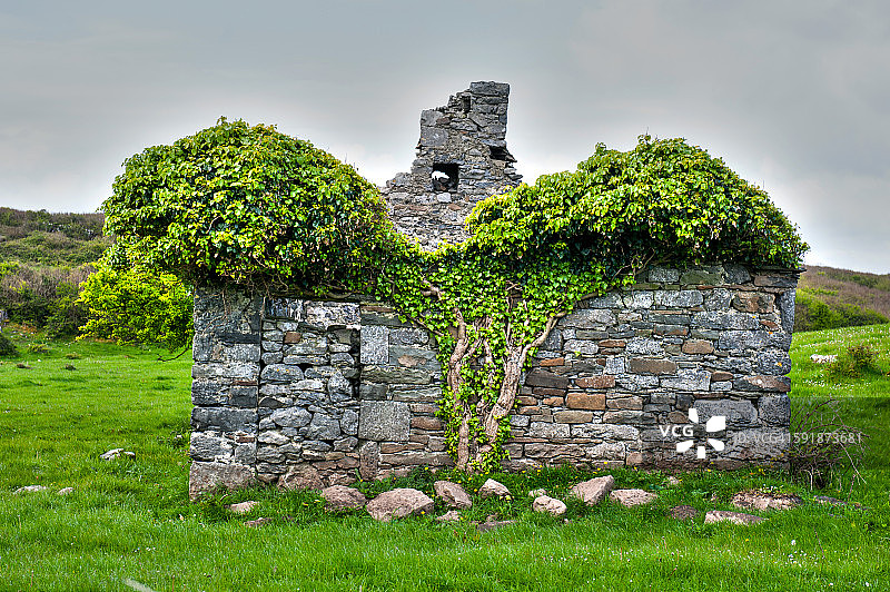 爱尔兰克莱尔郡都林的废弃房屋图片素材