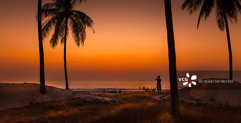 缅甸仰光海滩图片素材