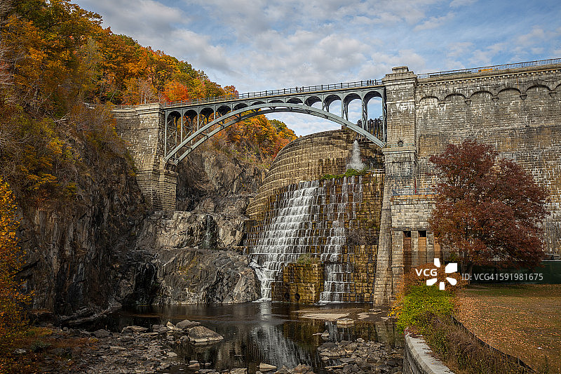新克罗顿水坝上的桥梁图片素材