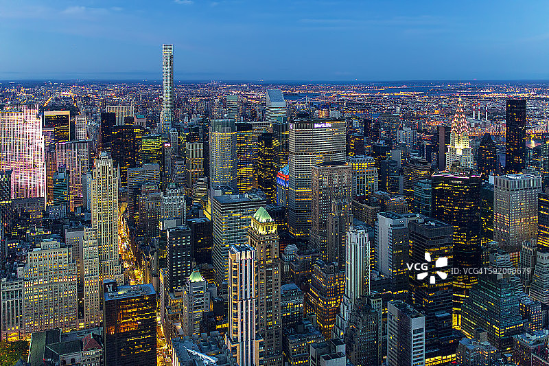 纽约暮色图片素材
