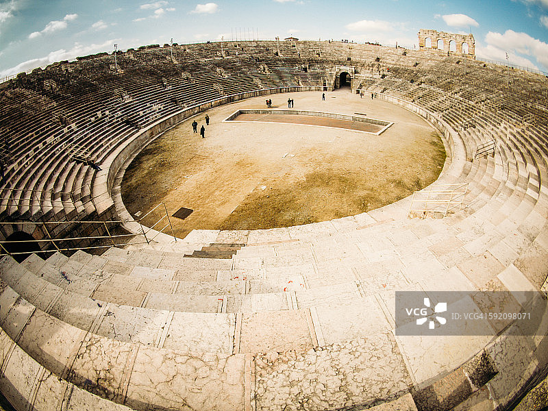 意大利维罗纳的罗马圆形剧场图片素材