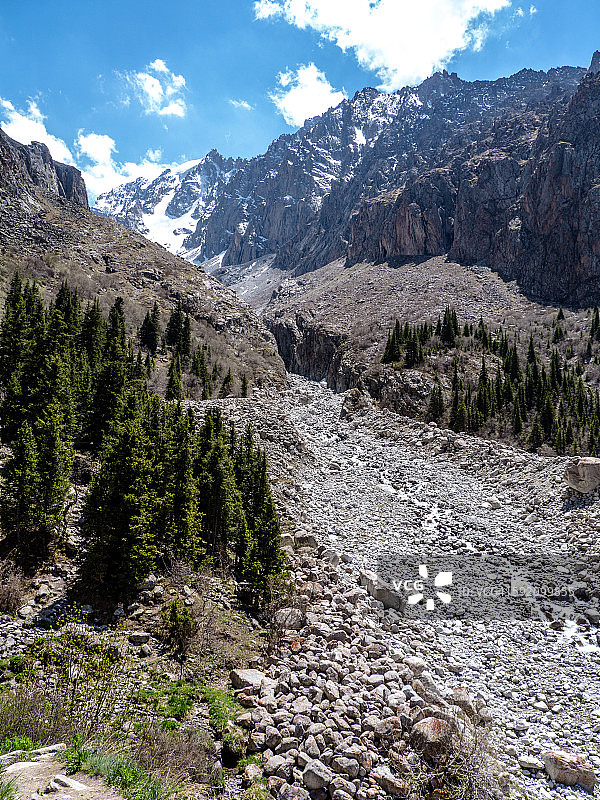 阿拉阿尔恰国家公园雪峰图片素材