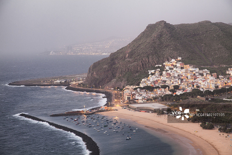 拉斯特雷西塔斯海滩和圣安德烈斯村图片素材