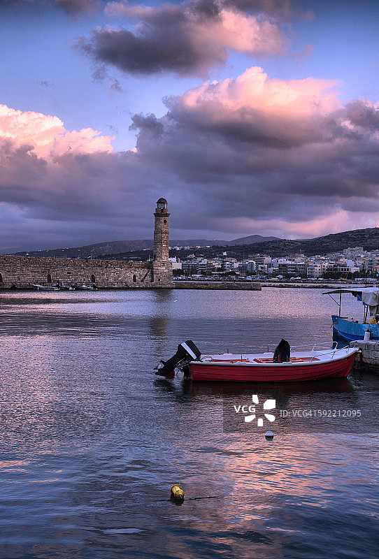 雷西姆农威尼斯港的埃及灯塔图片素材