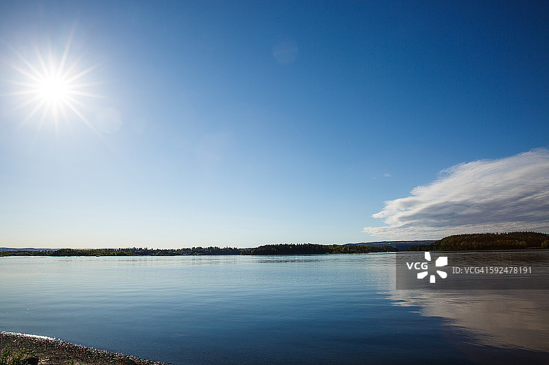 天空中的太阳图片素材