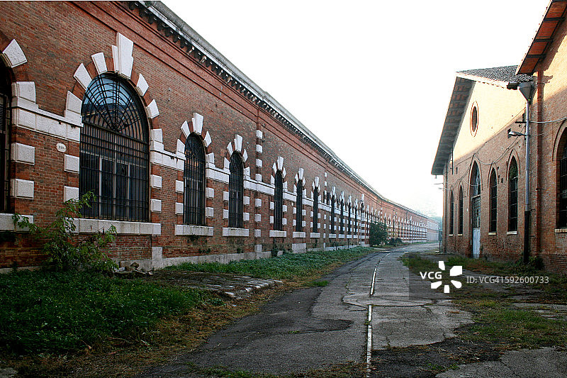 威尼斯军械库中的古代建筑图片素材