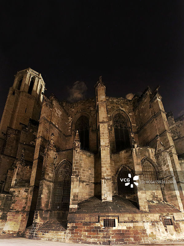 巴塞罗那大教堂后景图片素材