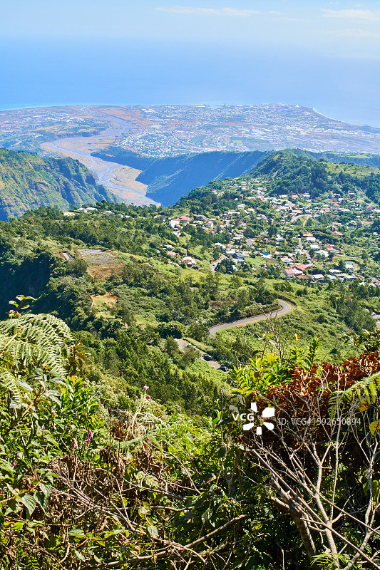 留尼汪岛勒港村图片素材