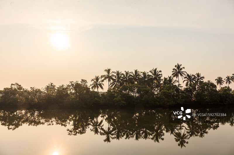 印度北果阿周围的回水图片素材