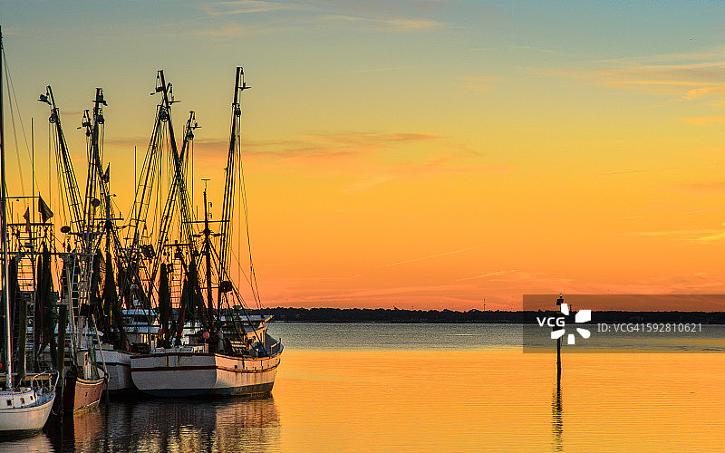 谢姆溪日落图片素材