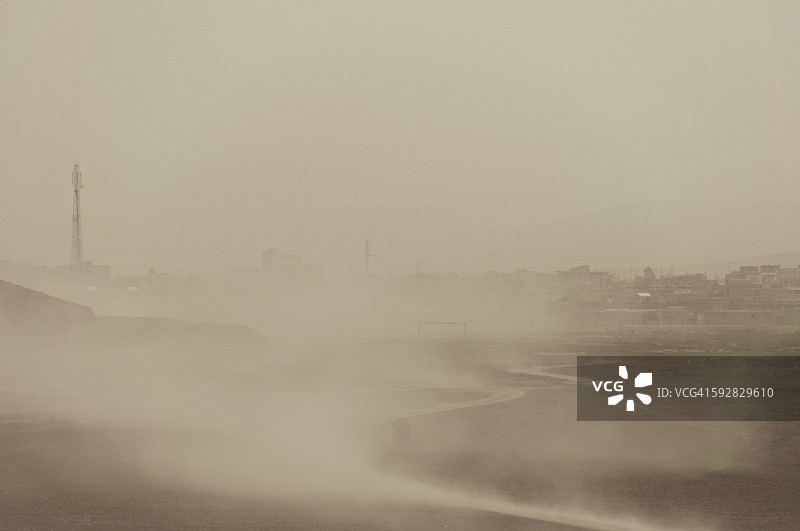 伊朗西部沙尘暴图片素材