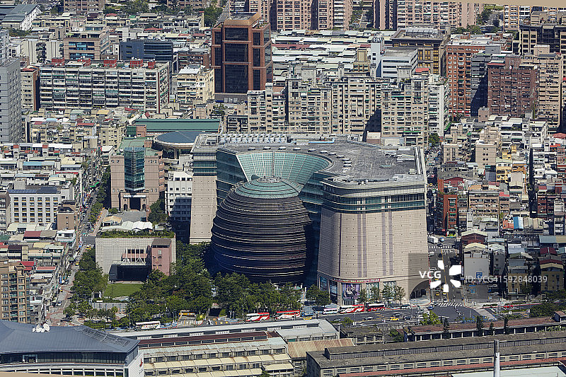 台北微风南京购物中心鸟瞰图图片素材