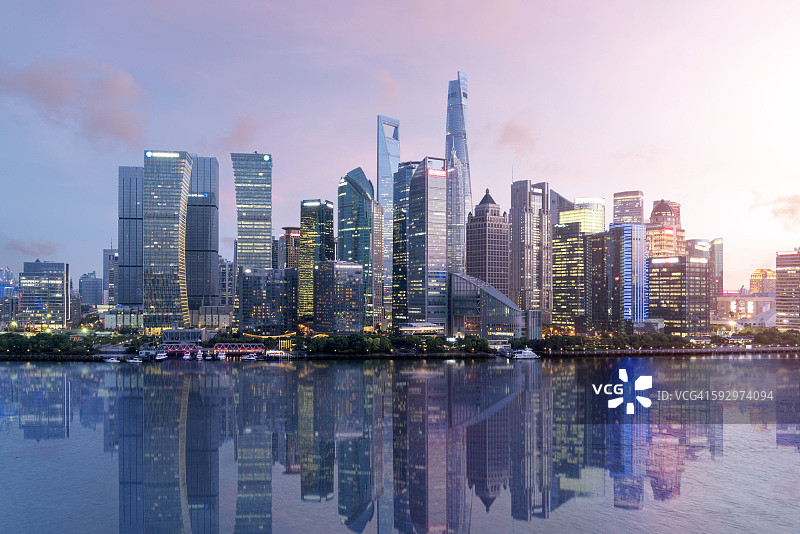上海的天际线图片素材