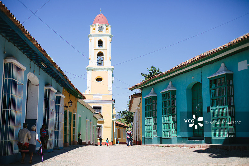 特立尼达的克里斯托街图片素材