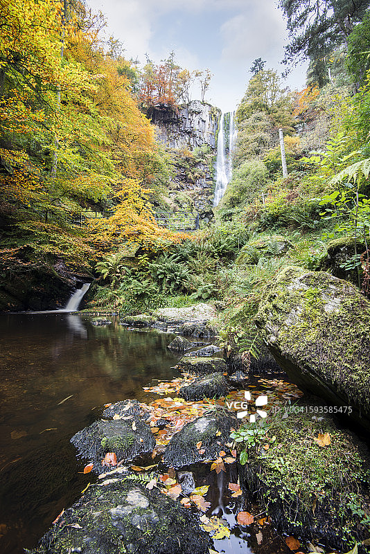 皮斯特尔·瑞阿德瀑布的肖像景观图片素材