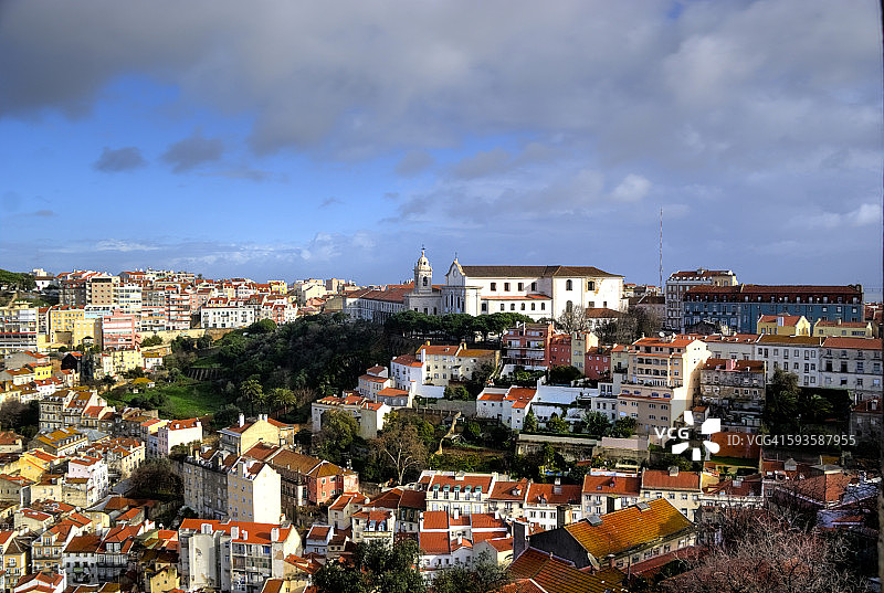 里斯本格拉萨老城区图片素材