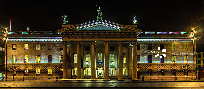 都柏林奥康nel大街邮政总局大楼图片素材