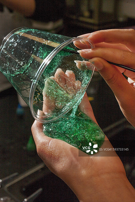 黏糊糊的聚合物凝胶图片素材