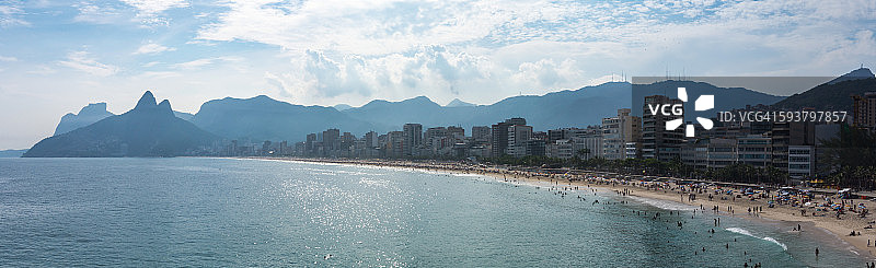 伊帕内玛海滩全景图片素材