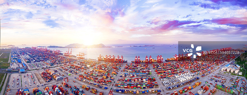 上海港集装箱图片素材