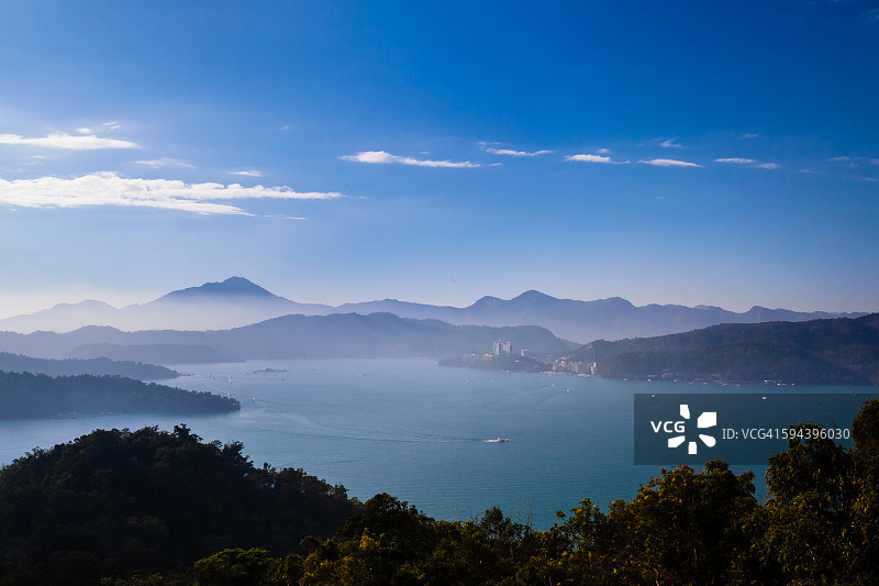 著名的日月潭风光图片素材