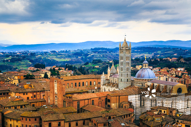 锡耶纳城市风光图片素材