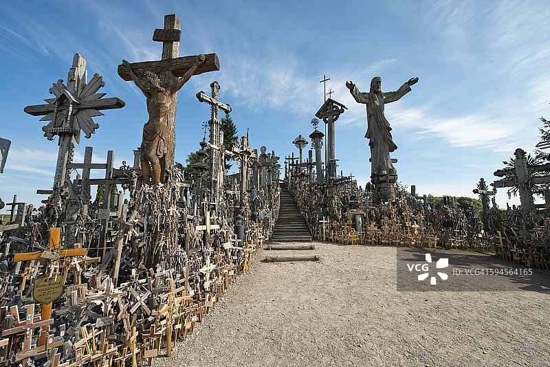 希奥利艾十字架山，立陶宛图片素材
