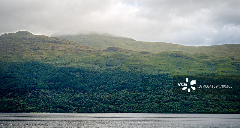 洛蒙德湖周围群山的全景图片素材