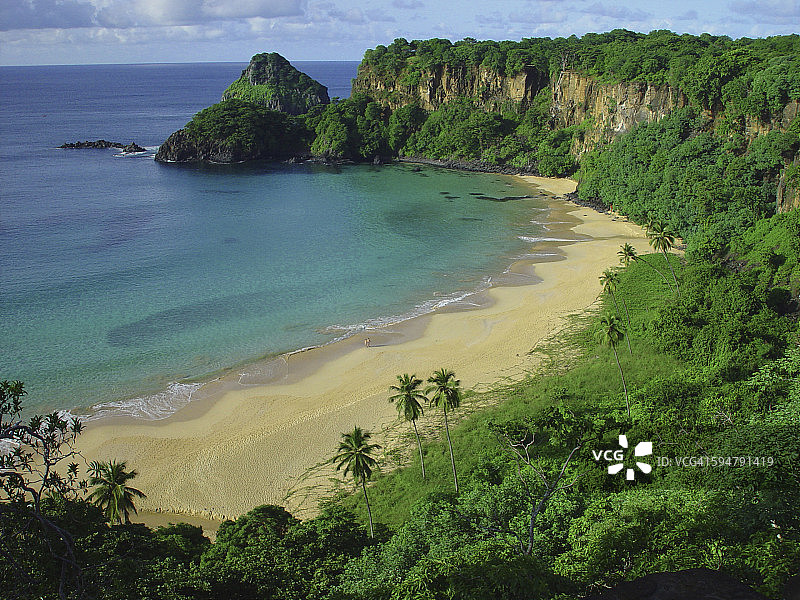 桑乔海滩，费尔南多·迪诺罗尼亚，伯南布哥州图片素材