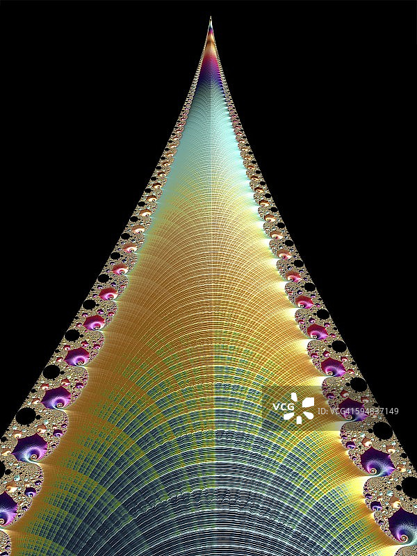 曼德勃罗分形图片素材