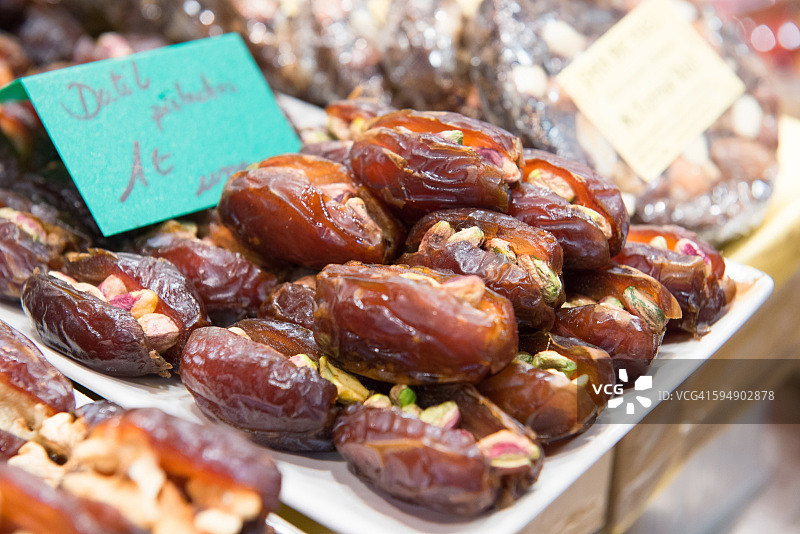 核桃馅椰枣图片素材