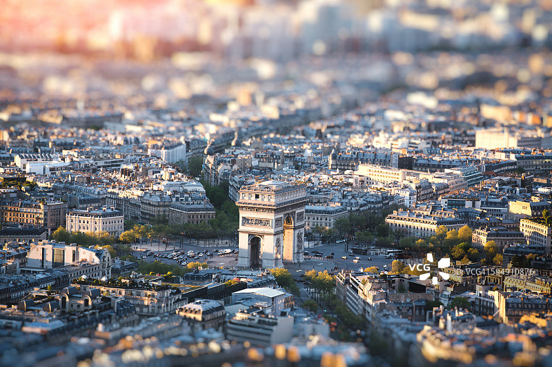 巴黎凯旋门图片素材