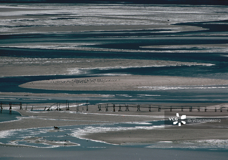 鼻头河河口低潮图片素材