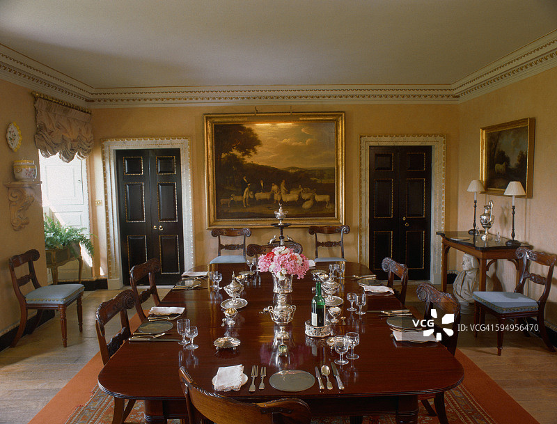 霍克汉姆庄园：餐厅图片素材
