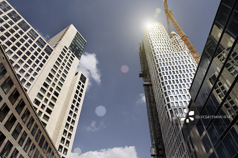 德国柏林夏洛滕堡新建的高层建筑图片素材