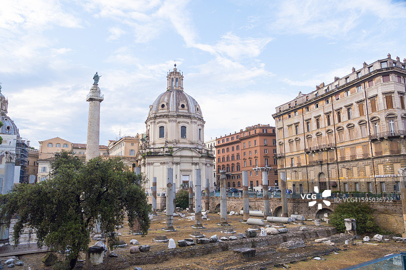 罗马图拉真广场图片素材