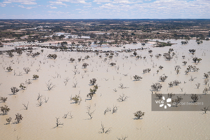 澳大利亚基拉姆珀普纳湖的鸟瞰图图片素材