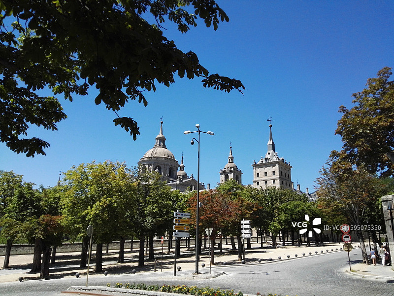 西班牙马德里埃斯科里亚尔修道院图片素材