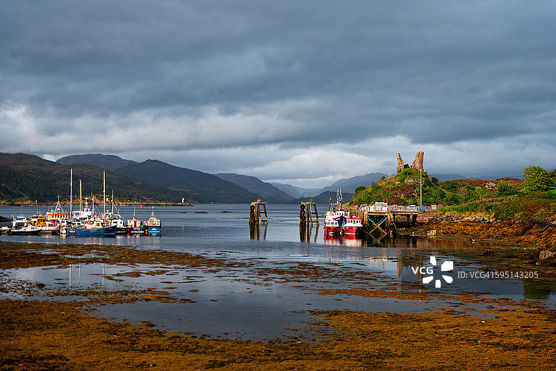 苏格兰斯凯岛凯尔金村图片素材