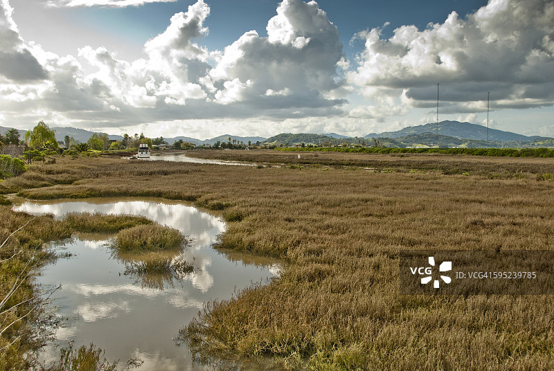 旧金山湾区贝尔马林基斯湿地图片素材