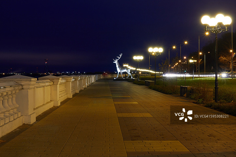 下诺夫哥罗德的伏尔加河畔图片素材