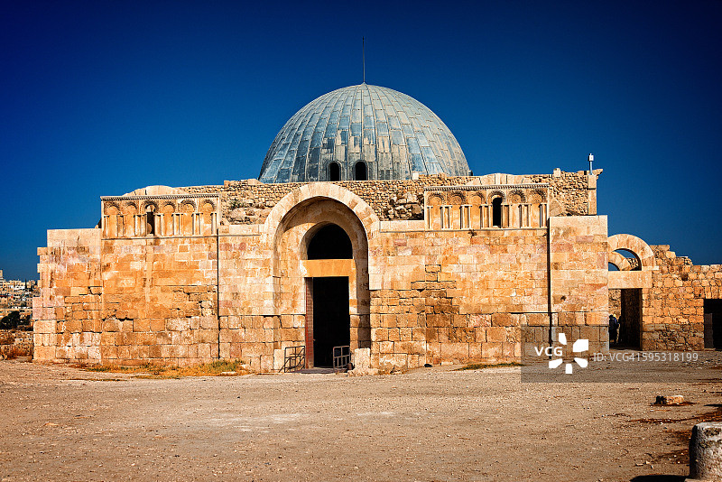 安曼城堡的倭马亚宫，约旦安曼图片素材