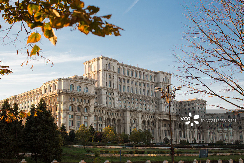 罗马尼亚布加勒斯特议会宫图片素材