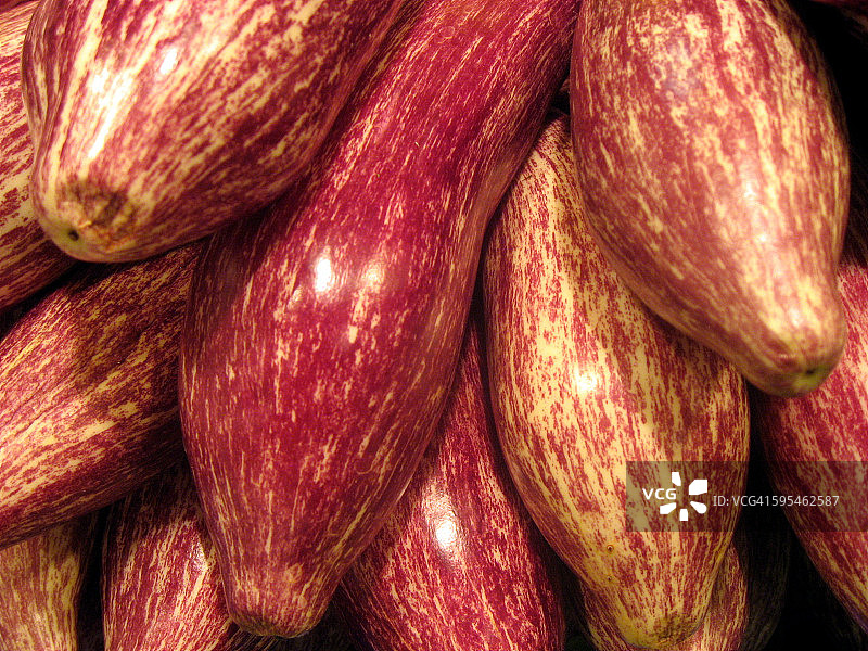 西班牙马略卡岛帕尔马市场的茄子图片素材