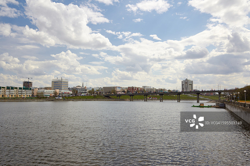 伏尔加河上的切博克萨雷海湾图片素材