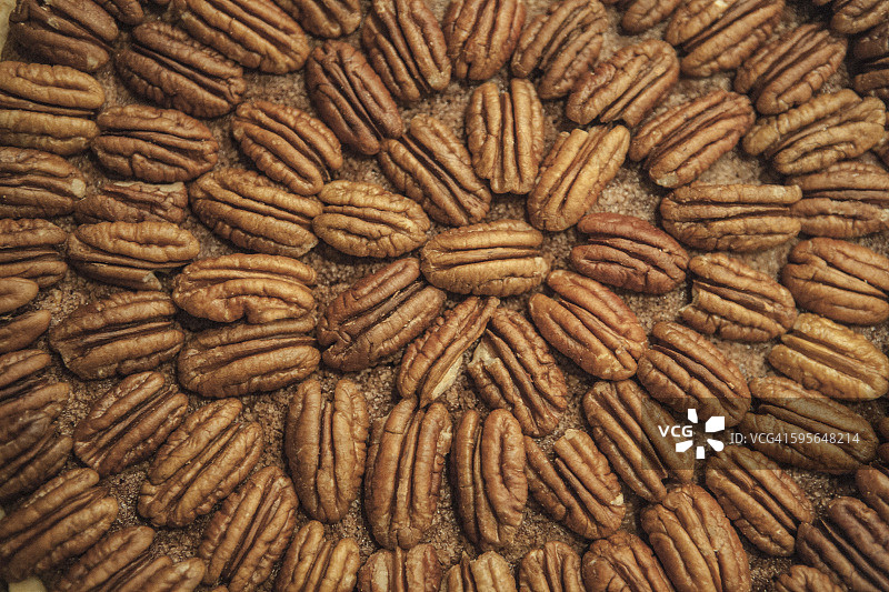 山核桃派高角度视图图片素材